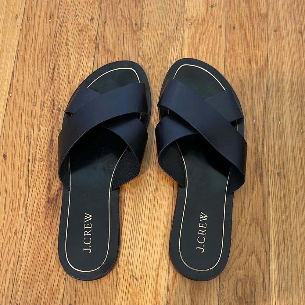 J CREW BLACK SANDALS
